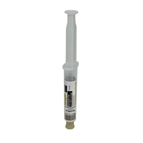 Training Pre-Filled Syringe; Epinephrine 1mg/10mL syringe – Mockmeds