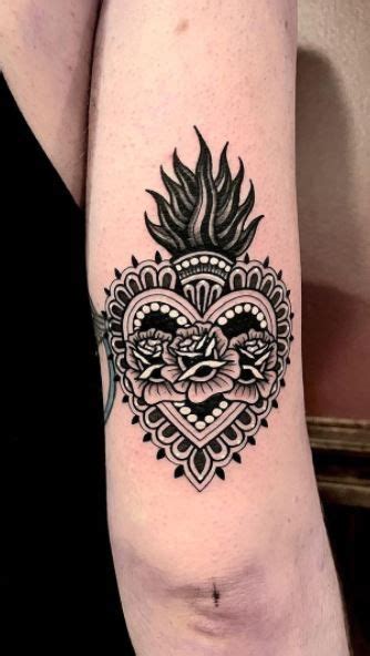 Divine Sacred Heart Tattoos Ideas Meaning Tattoo Me Now