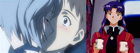 Misato Finds Shinji And Reis Kiss Absolutely Cute By