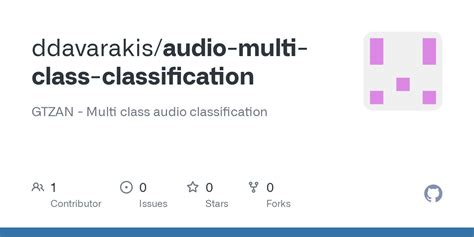 GitHub Ddavarakis Audio Multi Class Classification GTZAN Multi