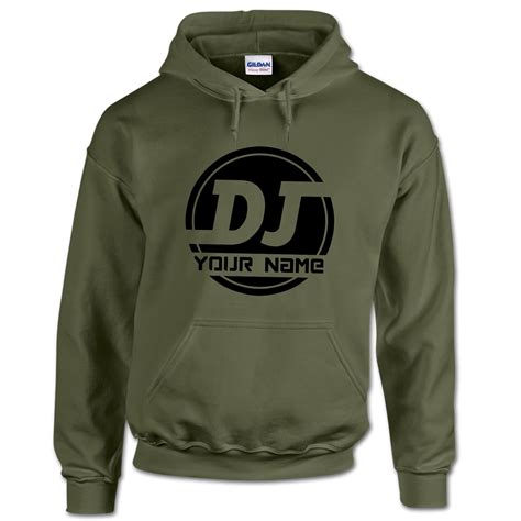 Personalized DJ Logo Hoodies ADD Your Name Unisex MC Music - Etsy Polska