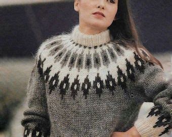 Fair Isle Scandinavian Sweater Women In Baby Alpaca Merino