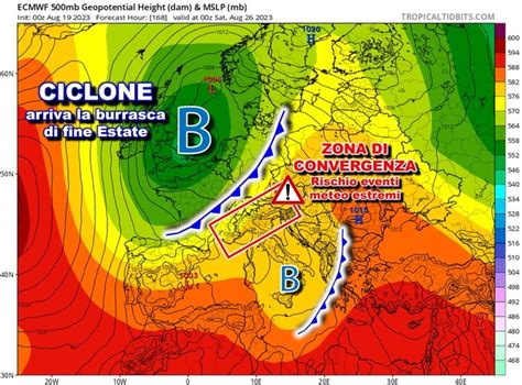 Meteo BURRASCA di FINE ESTATE confermata Questa è la DATA della