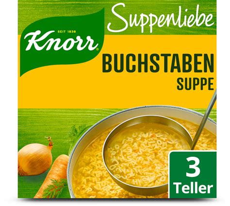 Knorr Suppenliebe Buchstaben Suppe