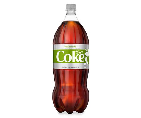 DIET COKE LIME Diet Coke Ginger Lime Cola 2L Plastic Bottle | Big Lots