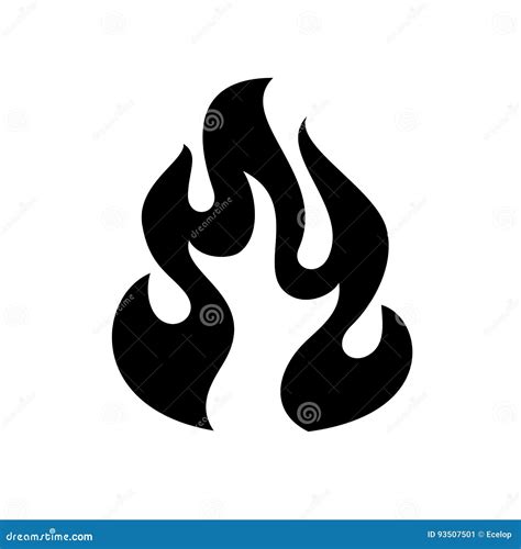 Icono De La Llama Del Fuego Ilustraci N Del Vector Ilustraci N De