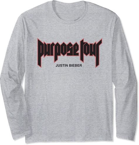 Justin Bieber Purpose Tour Merch Filled Long Sleeve T Shirt Clothing