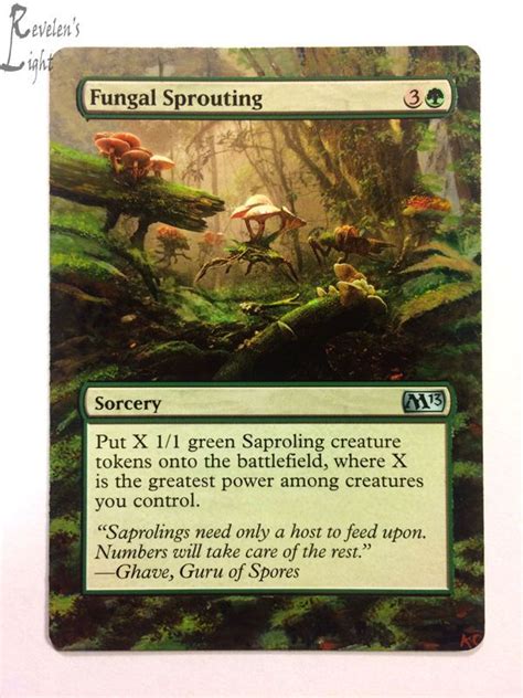 Fungal Sprouting Extended Mtg Alter Revelen S Light Altered Art