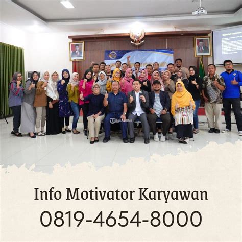 Motivator Karyawan Lucu Dan Energik Di Blora Tribun Jualbeli