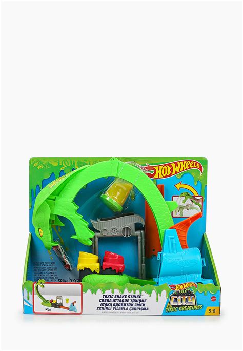 Набор игровой Hot Wheels Трек Сити Атака ядовитой змеи цвет зеленый RTLAAJ купить