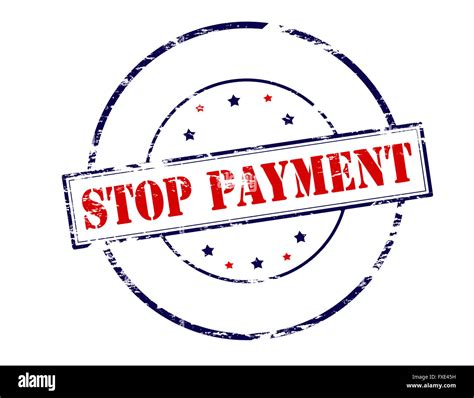 Rubber Stamp With Text Stop Payment Inside Vector Illustration Stock