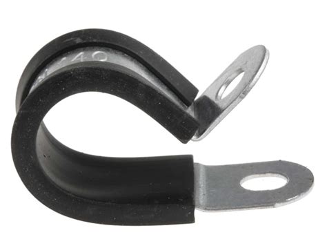 Rs Pro Rs Pro Cable Clip Black Screw Plated Steel P Clamp Mm Max