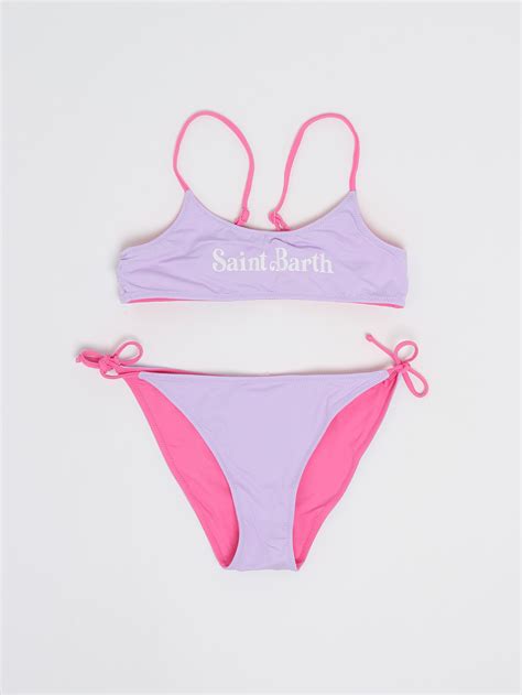 MC2 Saint Barth Reversible Baby Girl Bikini Jai0004 Pink Lilac Caposerio