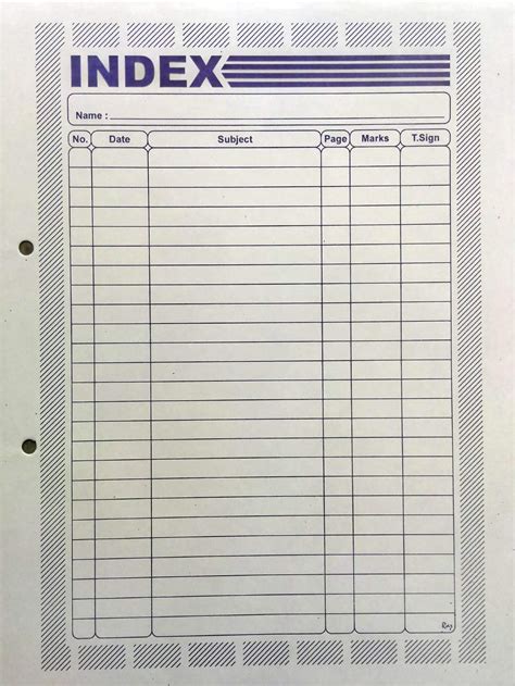 Blank Index Page For Project