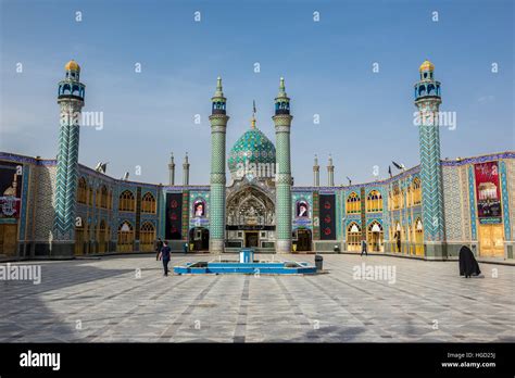 Courtyard Of Holy Shrine Of Imamzadeh Helal Ali Hilal Ibn Ali In Aran