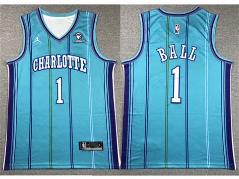 Charlotte Hornets 1 Lamelo Ball 2023 24 Teal Classic Edition Swingman Jersey Tte Tradingltd