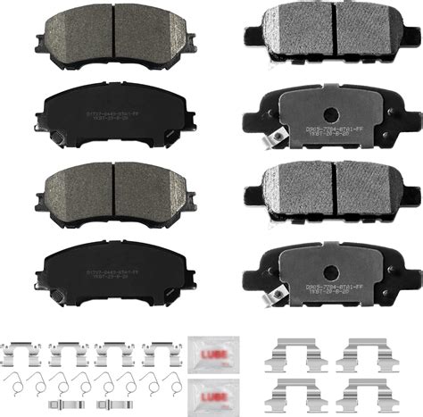 Acb Zone Front And Rear Disc Brake Pads Set Ceramic W