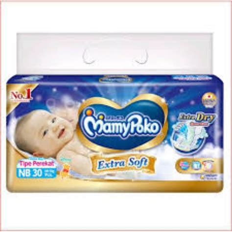 Jual Mamypoko Extra Soft Tipe Perekat Ukuran NB S 30 Newborn Bayi Baru