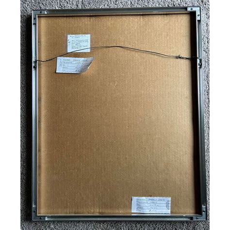 Impressionistic Pastel Of Nude Woman In Silver Frame By Artist Harold Grote Nude Woman Silver