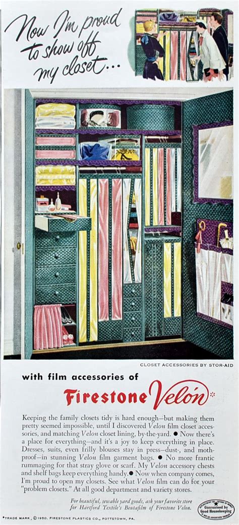 Retro 1950s Closet Organization Retro Reveries Shop Vintage Ads