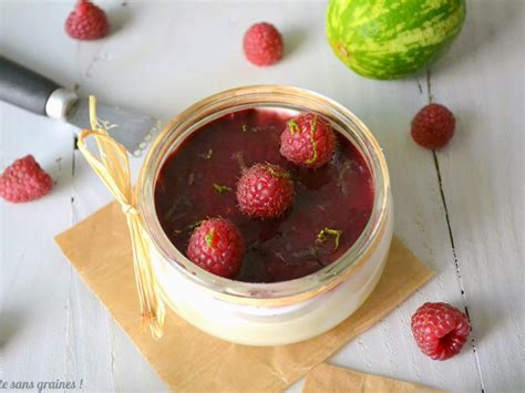 Panna Cotta Noix De Coco Et Framboise Recette Panna Cotta Coco Framboise