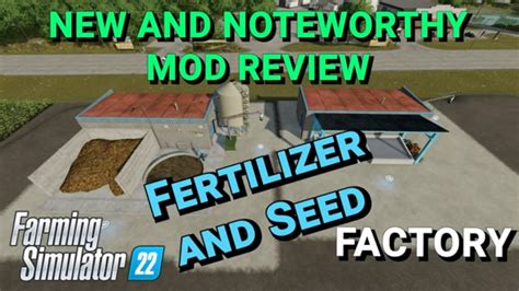 Solid Fertilizer And Seed Factories Mod Review Farming Simulator