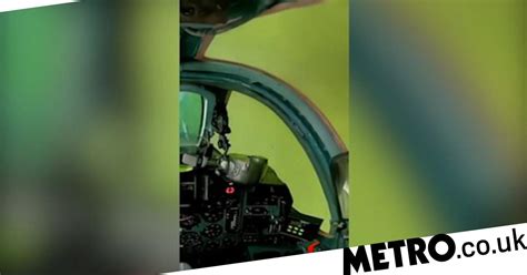 Watch First Person Footage Of Ukrainian Jet Pilot Dodging Russian