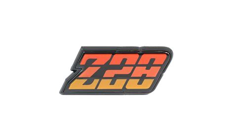 Chevrolet Camaro Gas Door Emblem Z Orange