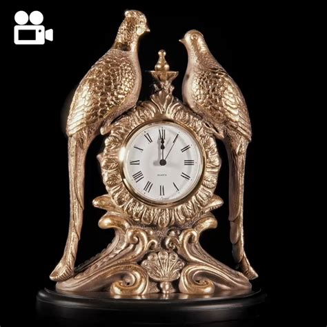 Часы настольные бронза "Павлины" - купить за 20453 руб в интернет ...