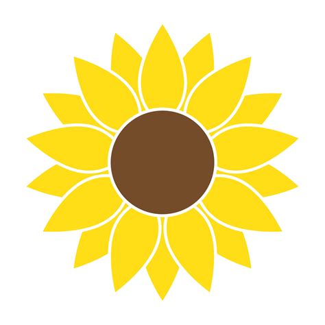 Sunflower in flat style vector isolated 27829549 Vector Art at Vecteezy