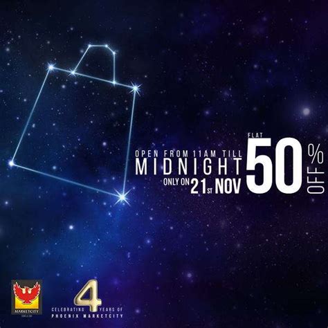 Flat 50 Off Midnight Sale At Phoenix Marketcity Kurla On 21 November