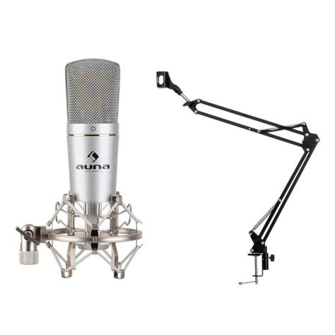 Auna Mic Usb Kit Micro V Micro Condensateur Bras Articul