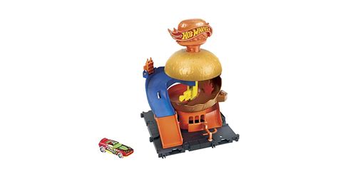 Hot Wheels City Burger Drive Thru Playset With 1 Vehicle Only 659