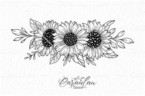 Sunflowers Svg Collection Design Cuts