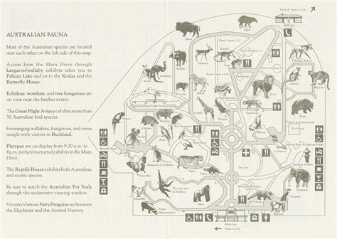 Old Melbourne Zoo Map