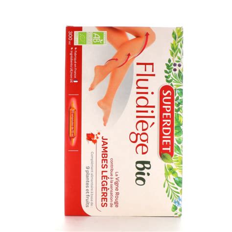 Super Diet Fluidilège bio jambes légères Circulation sanguine