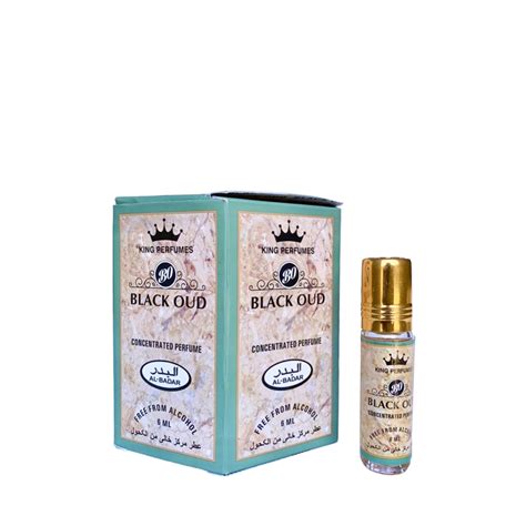 6 Pack Al Badar King Perfumes Black Oud Oil Parfum 6ml Dot Made