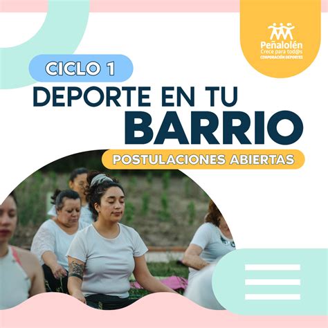 Postulaciones abiertas para 1º Ciclo de Deporte en tu Barrio