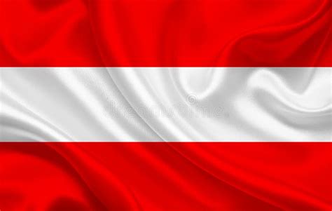 Austria Country Flag on Wavy Silk Fabric Background Stock Photo - Image ...