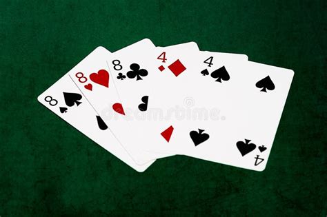 Poker Hands - Four Of A Kind - Five And Eight Stock Photo - Image of ...