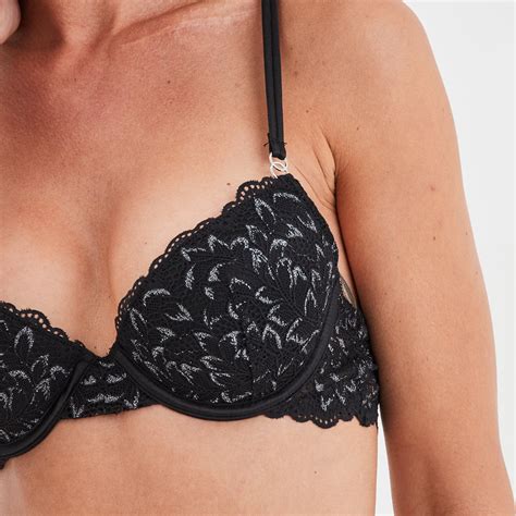 Soutien Gorge Corbeille Dentelle Noir Femme La Halle