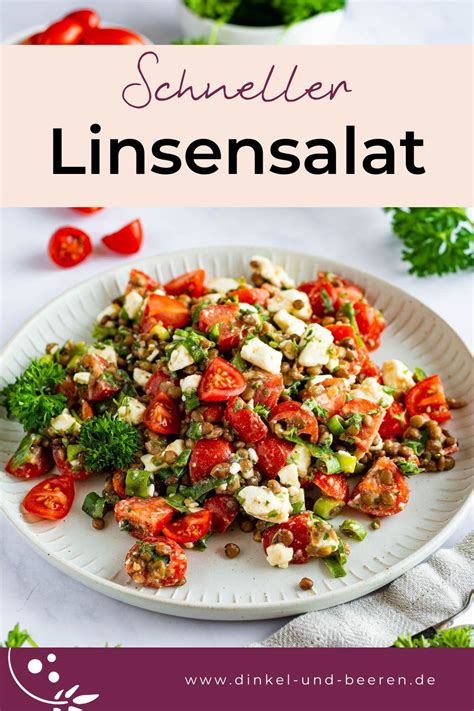 Schneller Linsensalat Mit Feta Und Tomaten