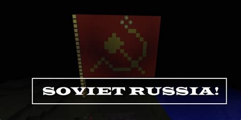 how to make the soviet union flag in minecraft