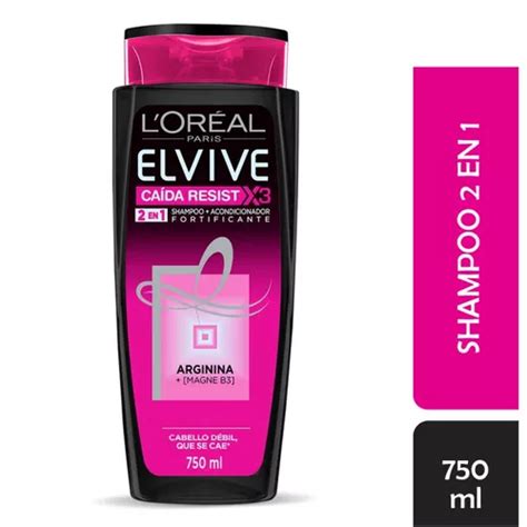 Shampoo 2 En 1 Loréal Elvive Caida Resist X3 750 Ml Mercadolibre