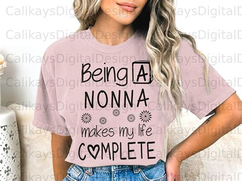 Nonna Tshirt Design Nonna Sublimation Designs Gift Ideas Etsy