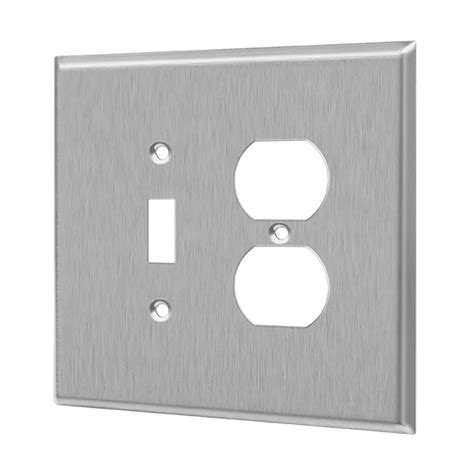 Toggle Outlet 2 Gang Metal Wall Plate Oversize ENERLITES