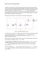 M4A2 Docx M4A3 Lab DC Characteristics Of BJTs In This Lab We Examine