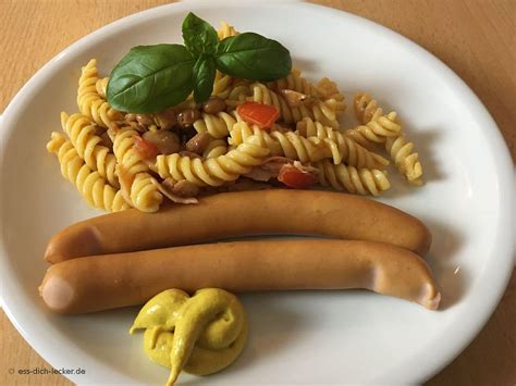 Wiener W Rstchen Mit Nudelsalat Ess Dich Lecker