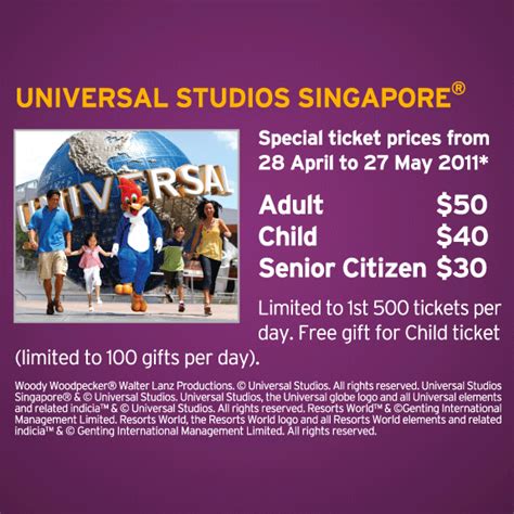 NTUC Member's Special Rates for Universal Studios | Great Deals Singapore