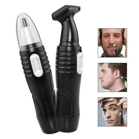 Professional Nose Hair Trimmer, 2 in 1 Interchangeable Trimmer for Nose ...